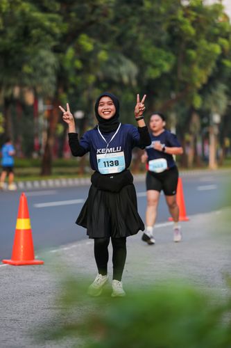 Race photo from KEMLU RUN 2025