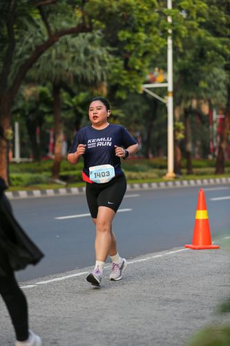 Race photo from KEMLU RUN 2025