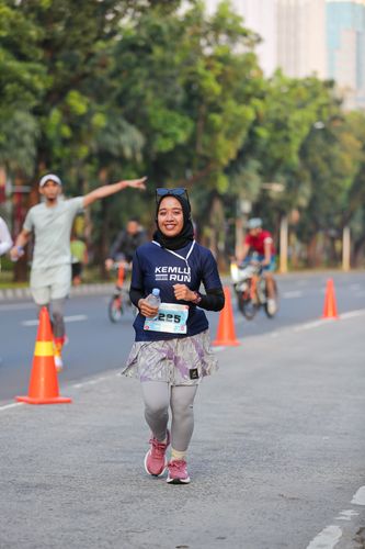 Race photo from KEMLU RUN 2025