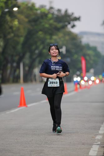Race photo from KEMLU RUN 2025