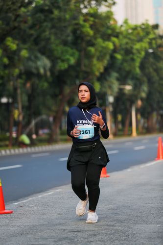Race photo from KEMLU RUN 2025