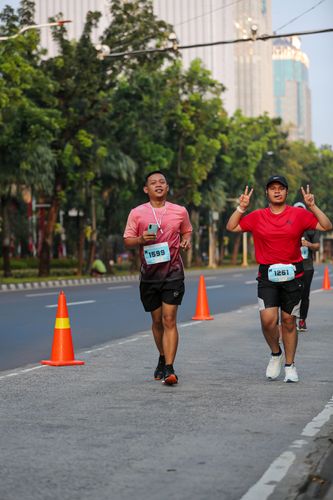 Race photo from KEMLU RUN 2025