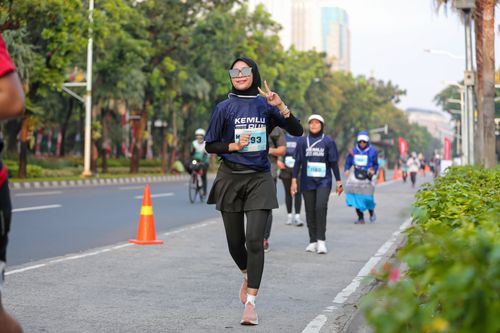 Race photo from KEMLU RUN 2025