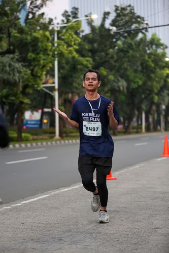 Race photo from KEMLU RUN 2025