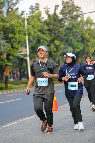 Race photo from KEMLU RUN 2025