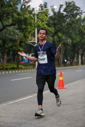 Race photo from KEMLU RUN 2025