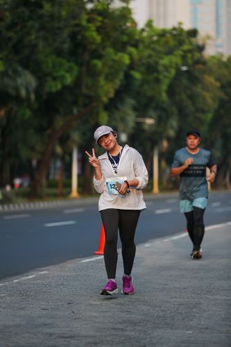 Race photo from KEMLU RUN 2025