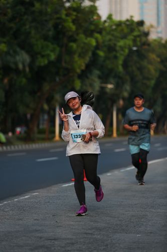 Race photo from KEMLU RUN 2025