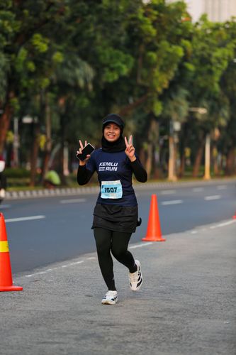 Race photo from KEMLU RUN 2025