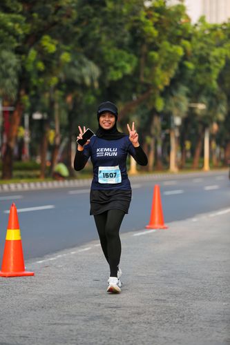 Race photo from KEMLU RUN 2025