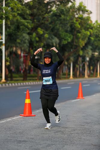 Race photo from KEMLU RUN 2025