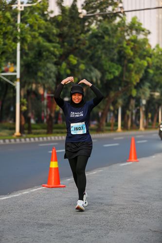Race photo from KEMLU RUN 2025