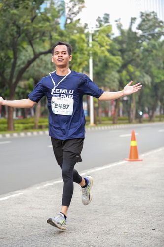 Race photo from KEMLU RUN 2025