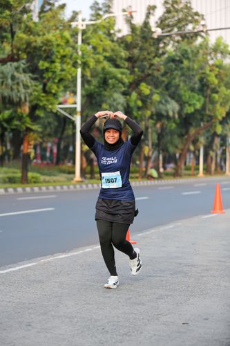 Race photo from KEMLU RUN 2025