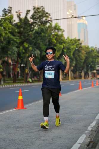 Race photo from KEMLU RUN 2025