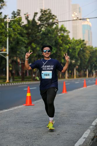 Race photo from KEMLU RUN 2025