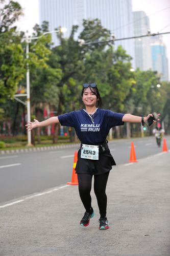 Race photo from KEMLU RUN 2025