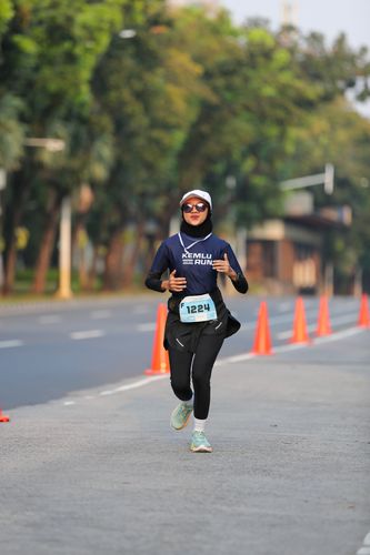 Race photo from KEMLU RUN 2025