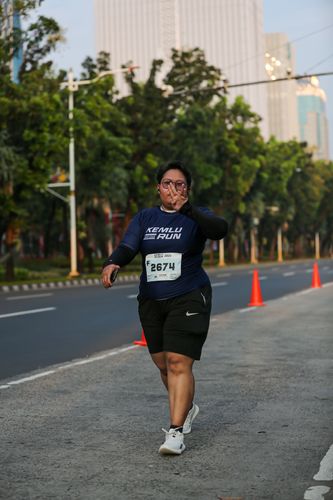 Race photo from KEMLU RUN 2025