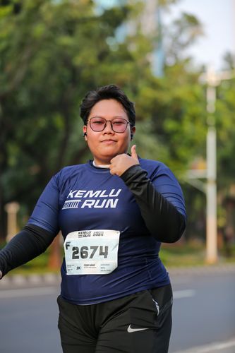 Race photo from KEMLU RUN 2025