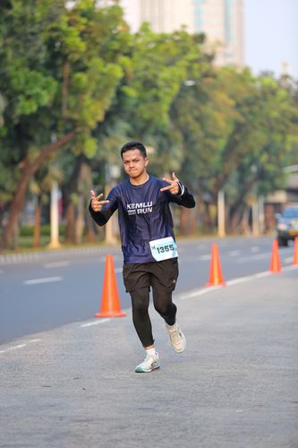 Race photo from KEMLU RUN 2025