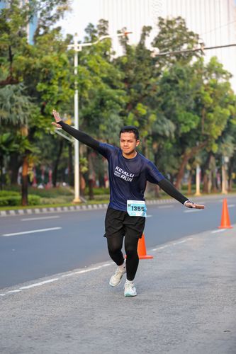 Race photo from KEMLU RUN 2025