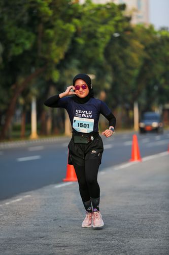 Race photo from KEMLU RUN 2025
