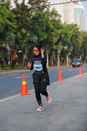 Race photo from KEMLU RUN 2025