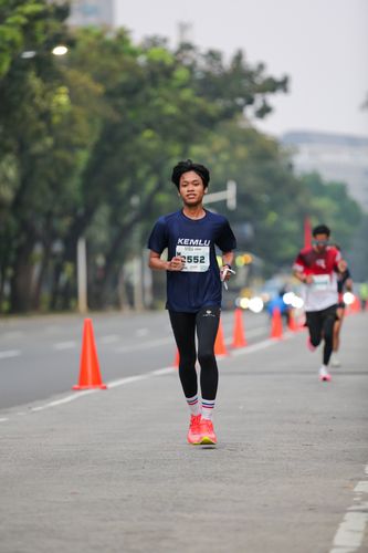 Race photo from KEMLU RUN 2025