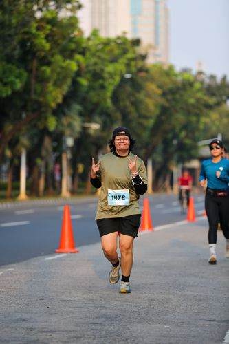 Race photo from KEMLU RUN 2025