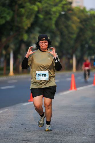 Race photo from KEMLU RUN 2025