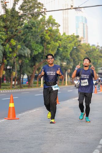 Race photo from KEMLU RUN 2025