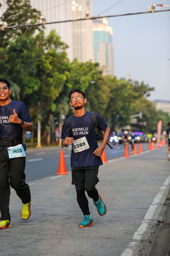 Race photo from KEMLU RUN 2025