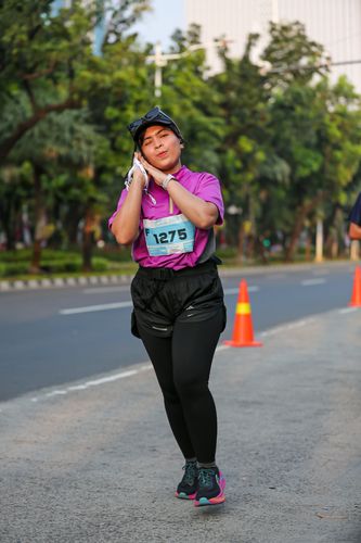 Race photo from KEMLU RUN 2025