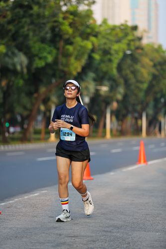 Race photo from KEMLU RUN 2025