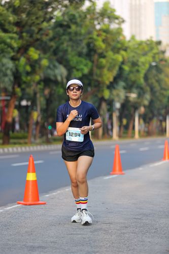 Race photo from KEMLU RUN 2025