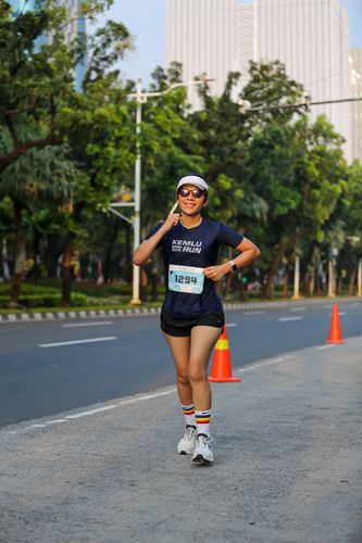 Race photo from KEMLU RUN 2025