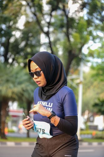 Race photo from KEMLU RUN 2025