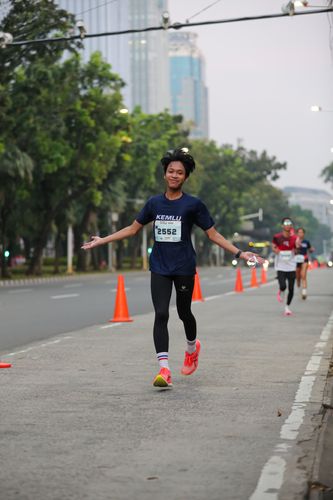 Race photo from KEMLU RUN 2025