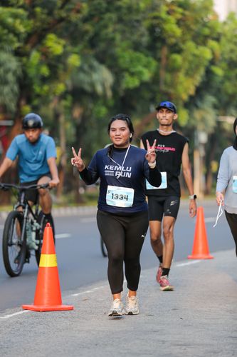 Race photo from KEMLU RUN 2025