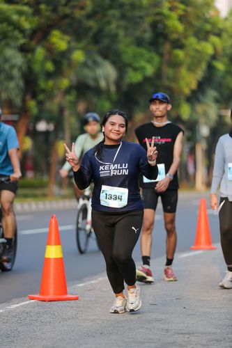 Race photo from KEMLU RUN 2025