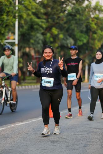 Race photo from KEMLU RUN 2025