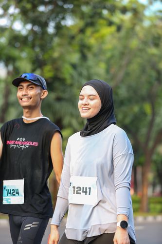 Race photo from KEMLU RUN 2025