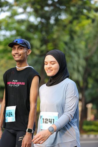 Race photo from KEMLU RUN 2025