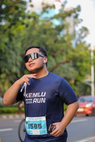 Race photo from KEMLU RUN 2025