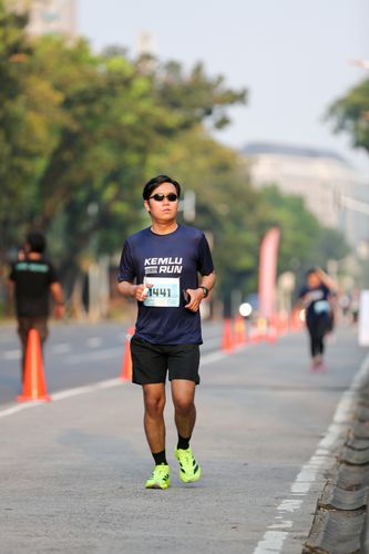 Race photo from KEMLU RUN 2025