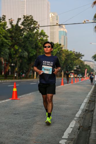 Race photo from KEMLU RUN 2025
