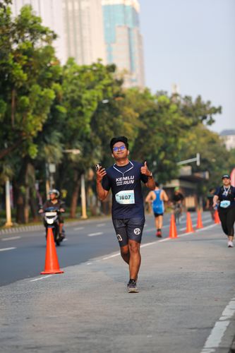 Race photo from KEMLU RUN 2025