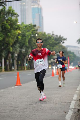 Race photo from KEMLU RUN 2025