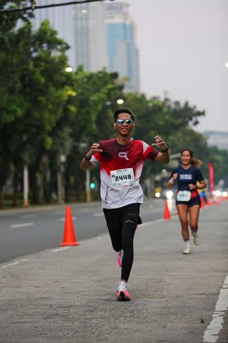 Race photo from KEMLU RUN 2025